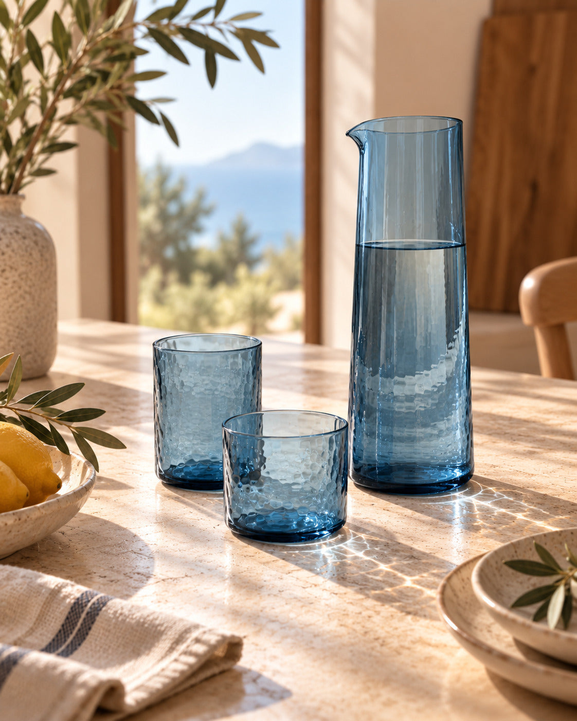 Caraffa azzurra – blu