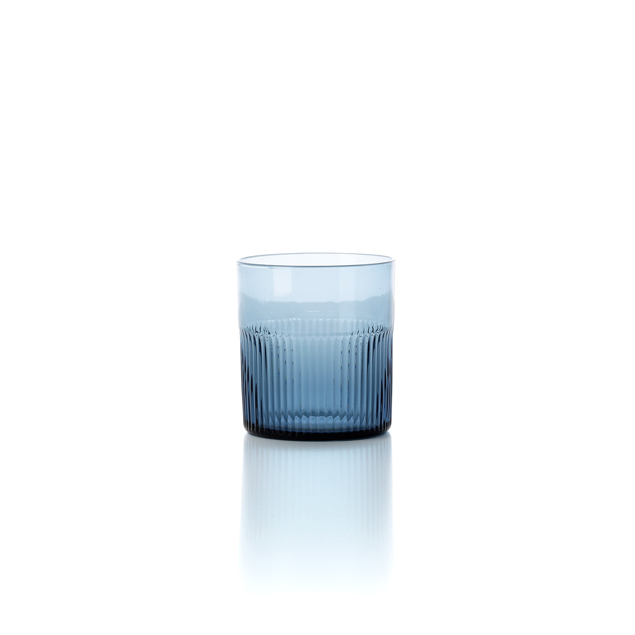 Trinkbecher Azure Rippled – blau, niedrig