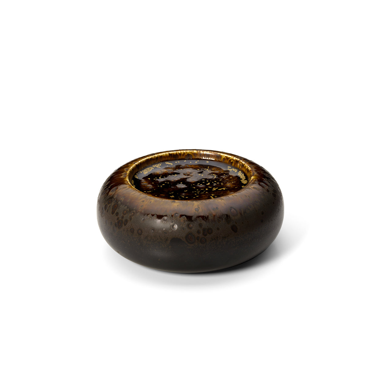 Kom Merapi Donut – keramiek, bruin, 15x15x6 cm