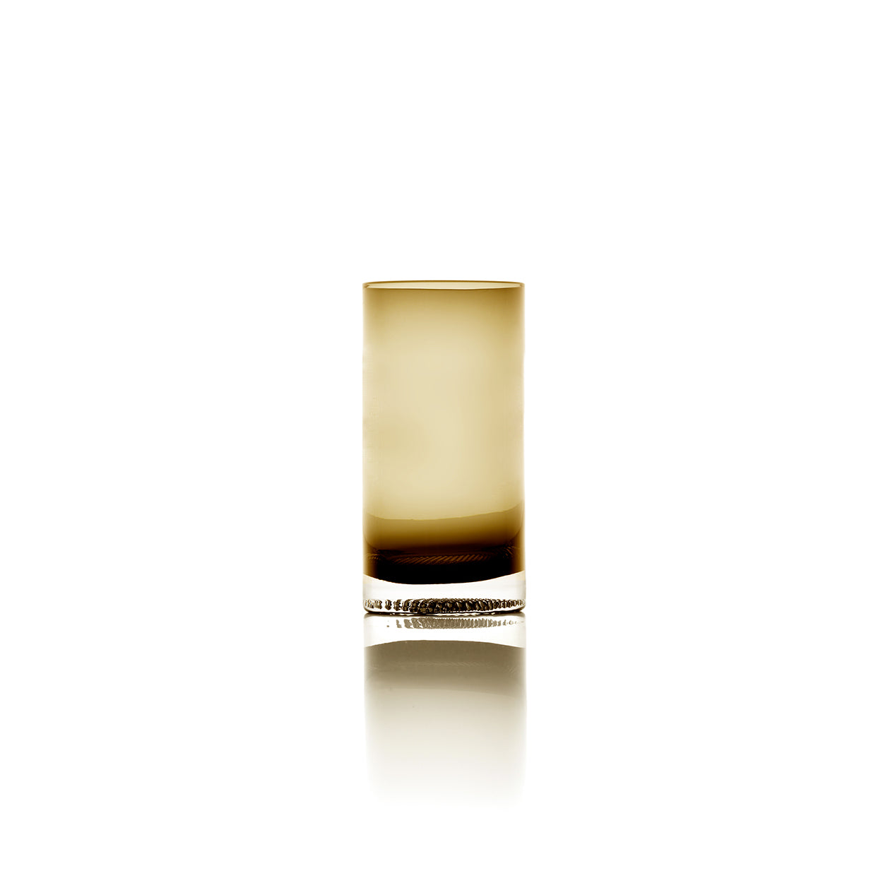 Longdrinkglas Dot – gerecycled glas, amber, ø7×15 cm