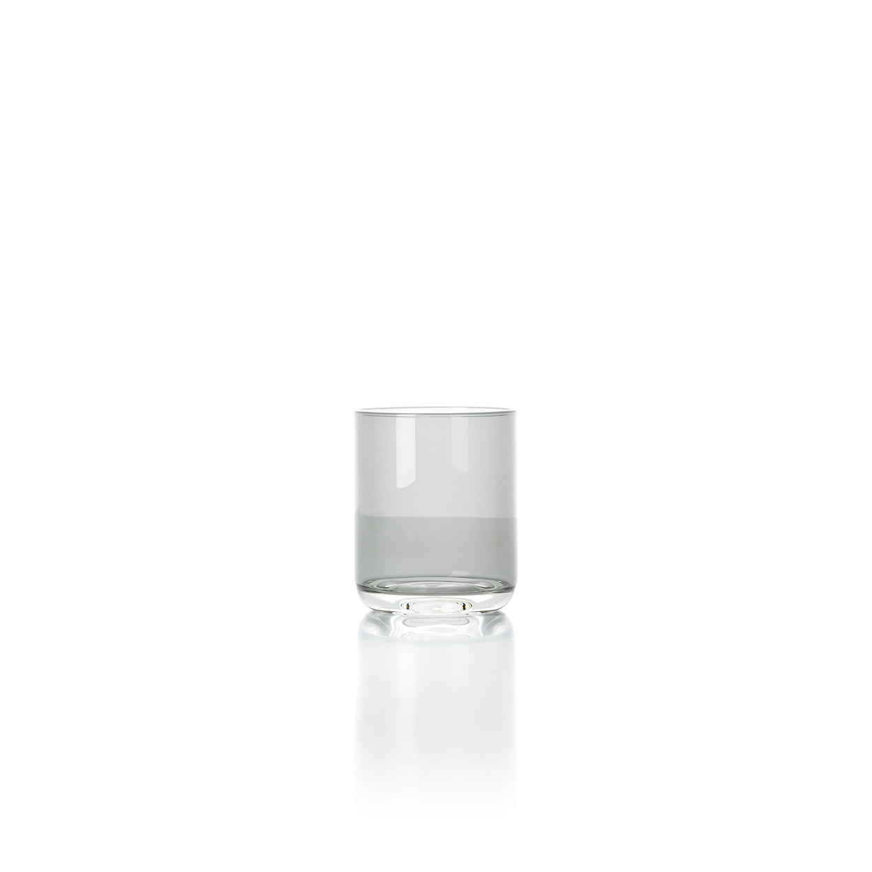Drinkglas Grip – gerecycled glas, rookgrijs, ø8×10 cm