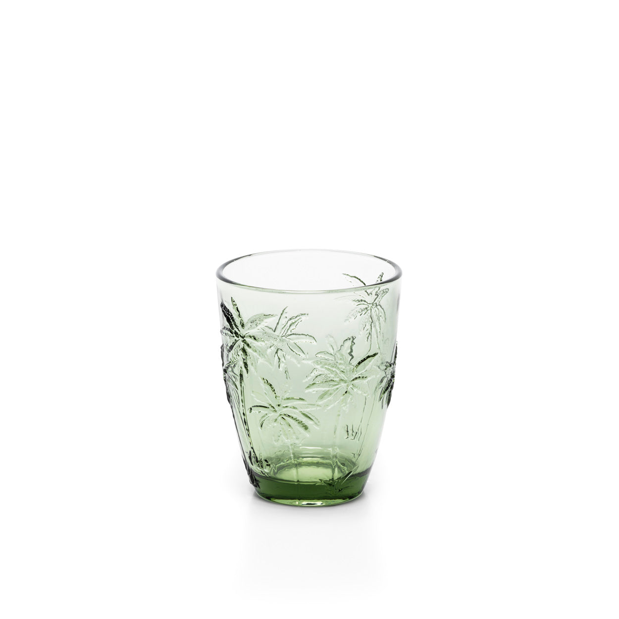 The Palm Breeze Water Glass - Green