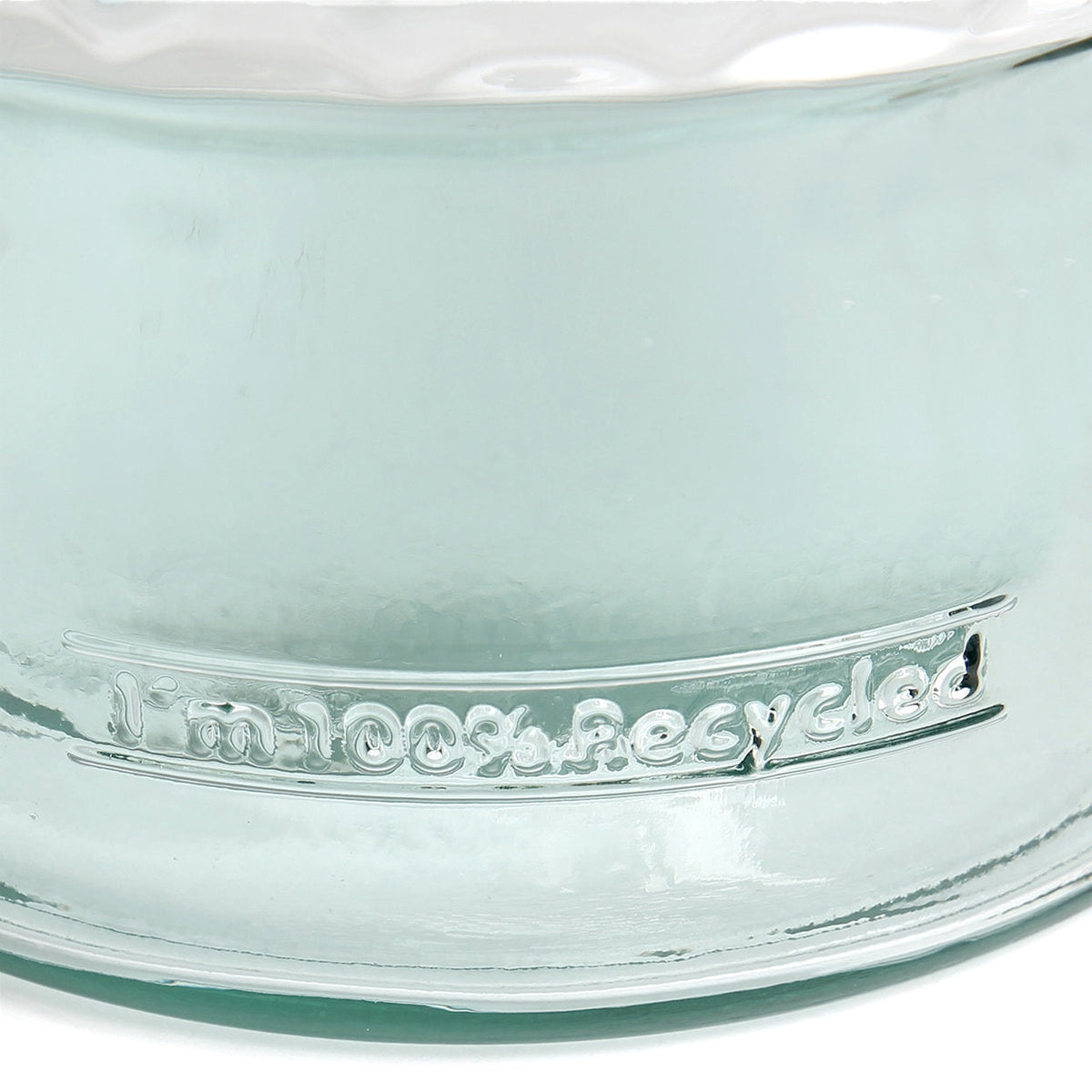 Wazon Zuanshí — szkło z recyklingu, niebieski, 28 cm (M)