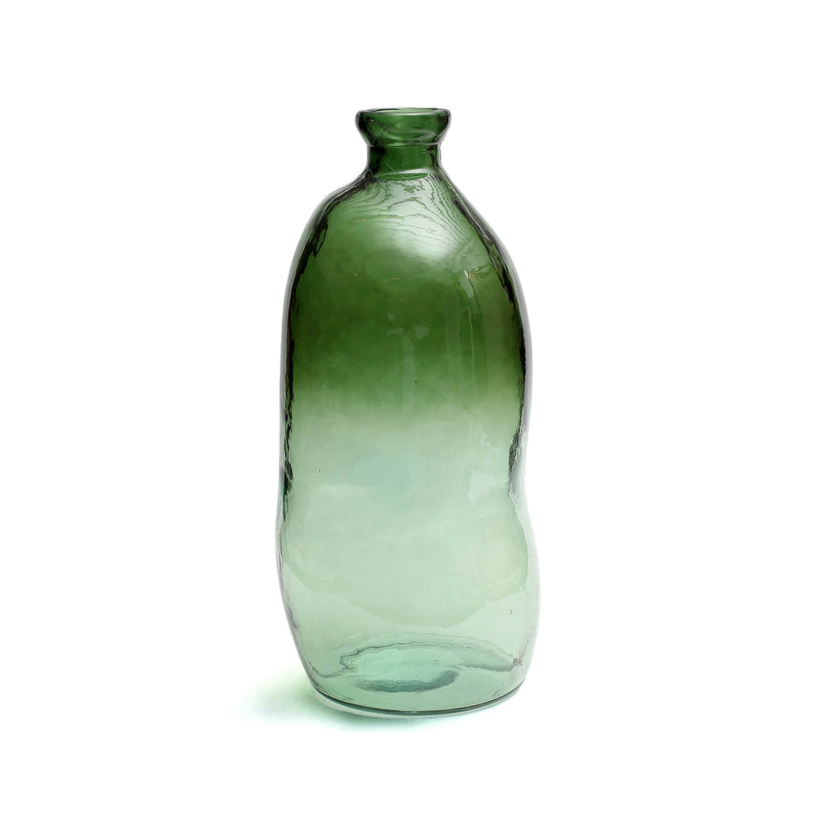 Vase Jinsuo – recyceltes Glas grün