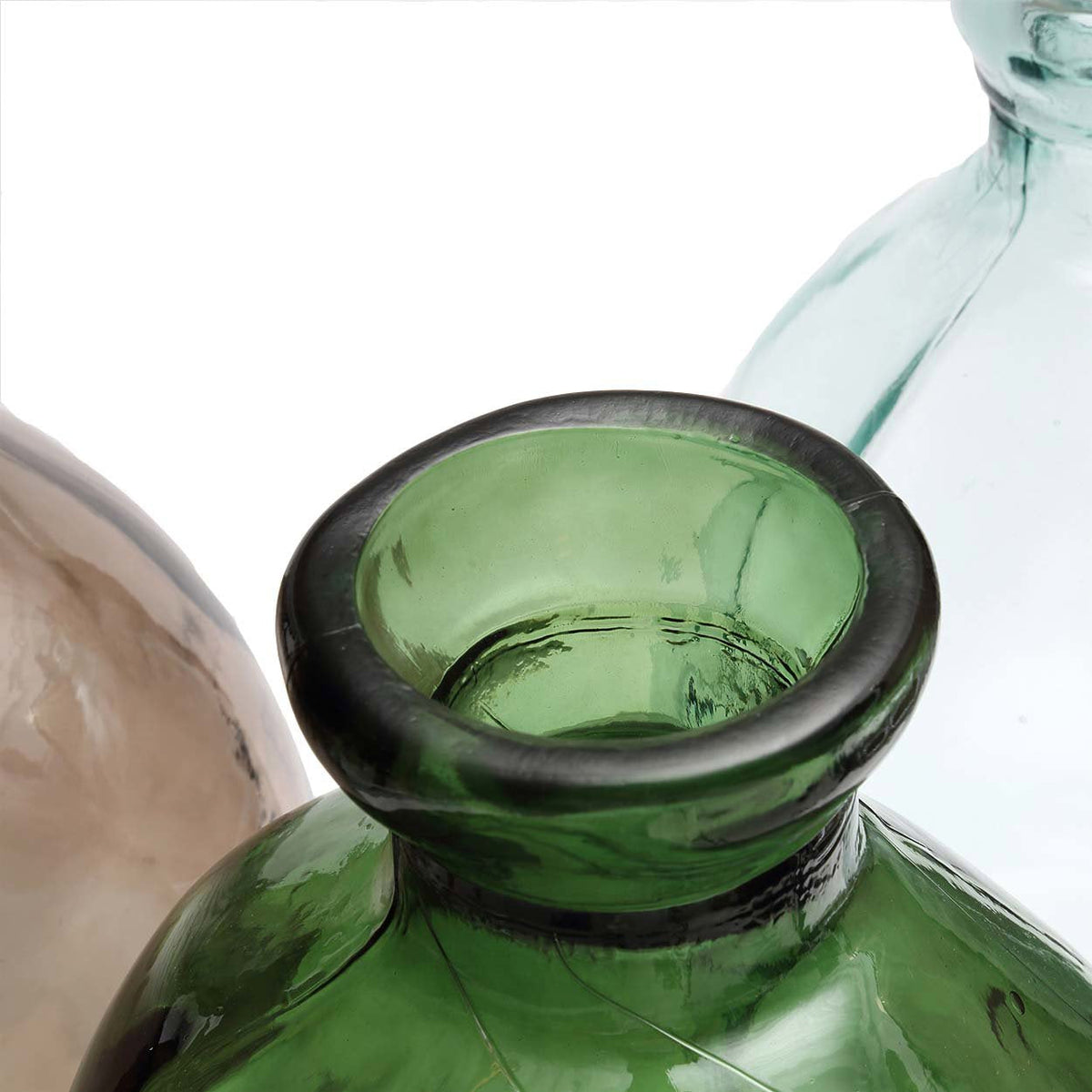 Vase Jinsuo – recyceltes Glas grün