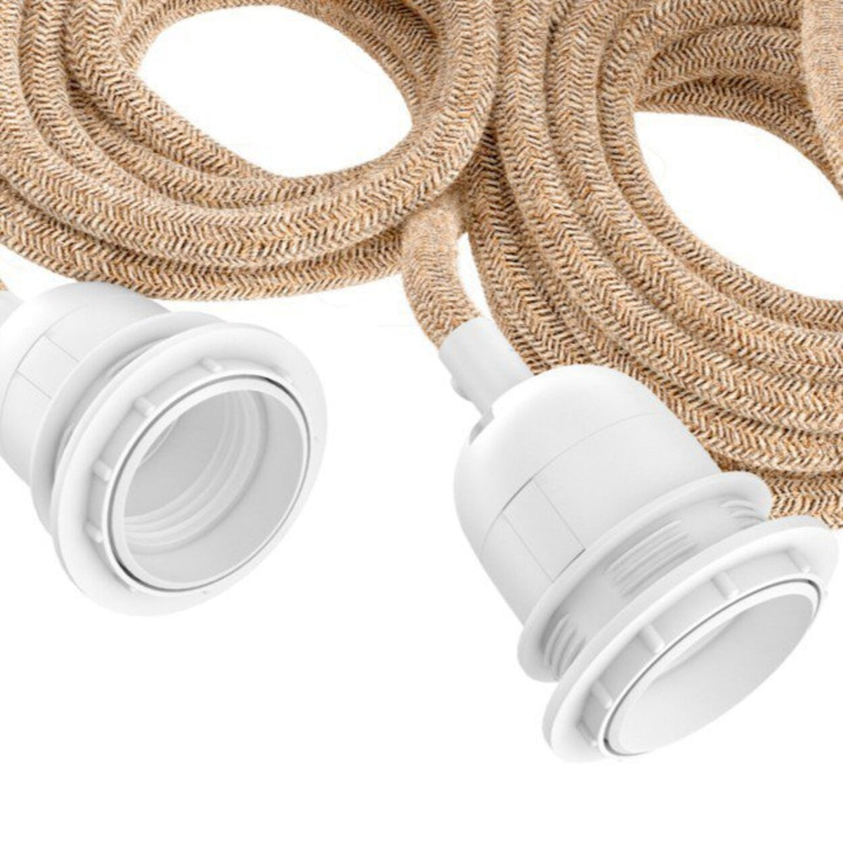 Plafondlamp Fitting — naturel wit, 3 fittingen