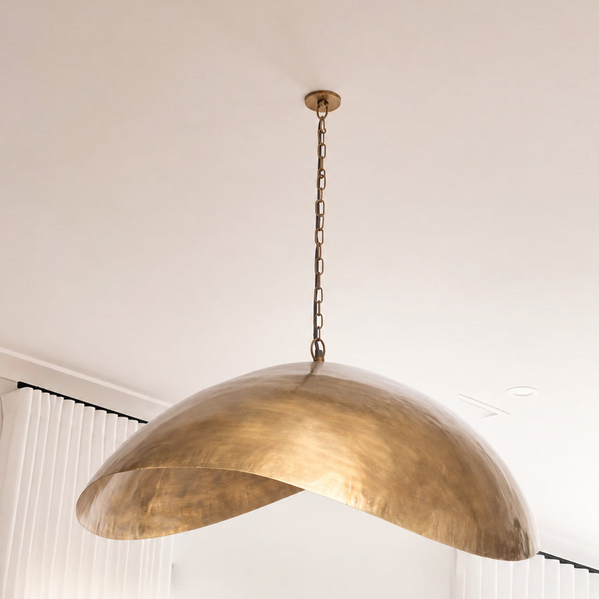 Hängeleuchte Fortune Cookie – Messing, XL