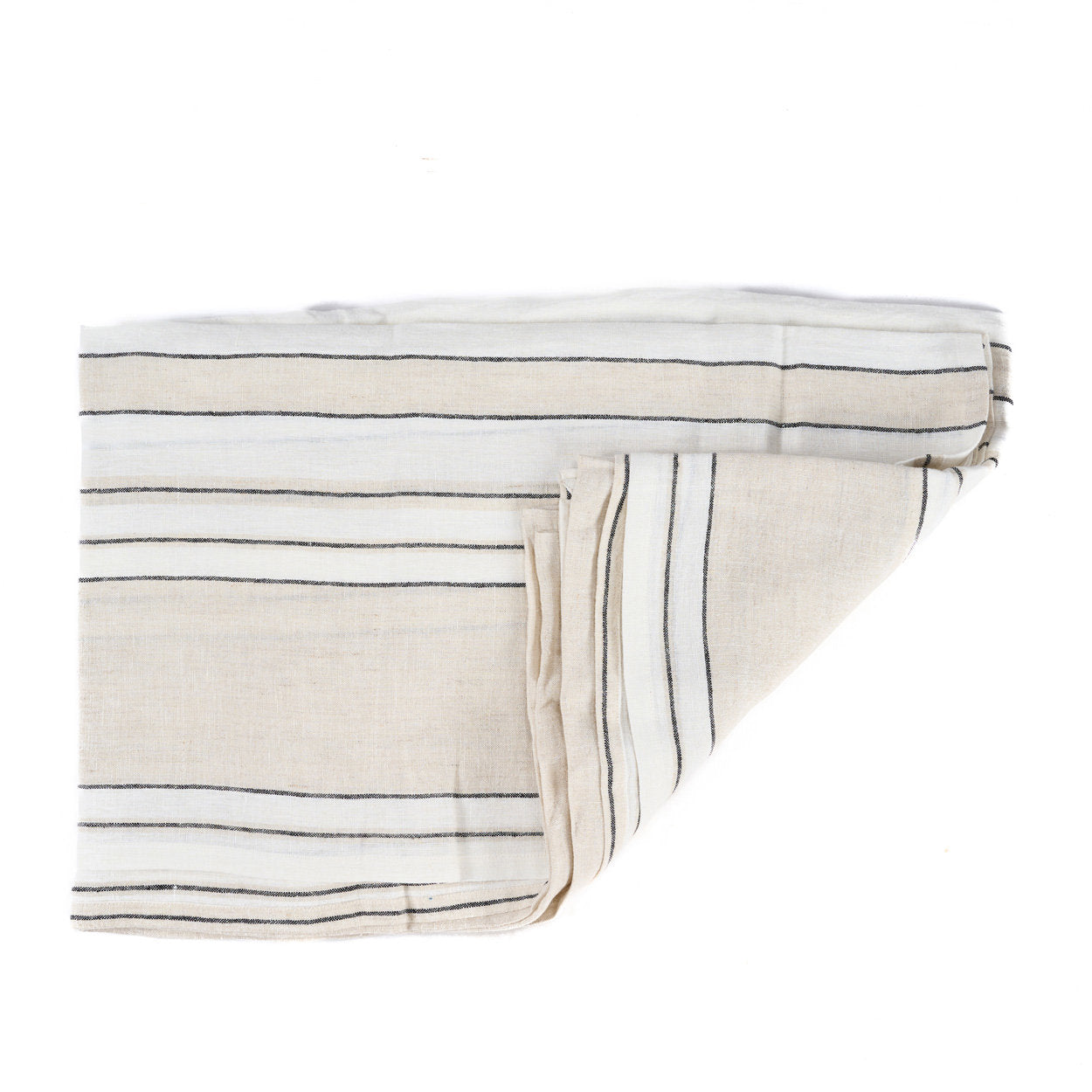 Tischdecke Provence – Natur Schwarz Weiß – 150 x 300