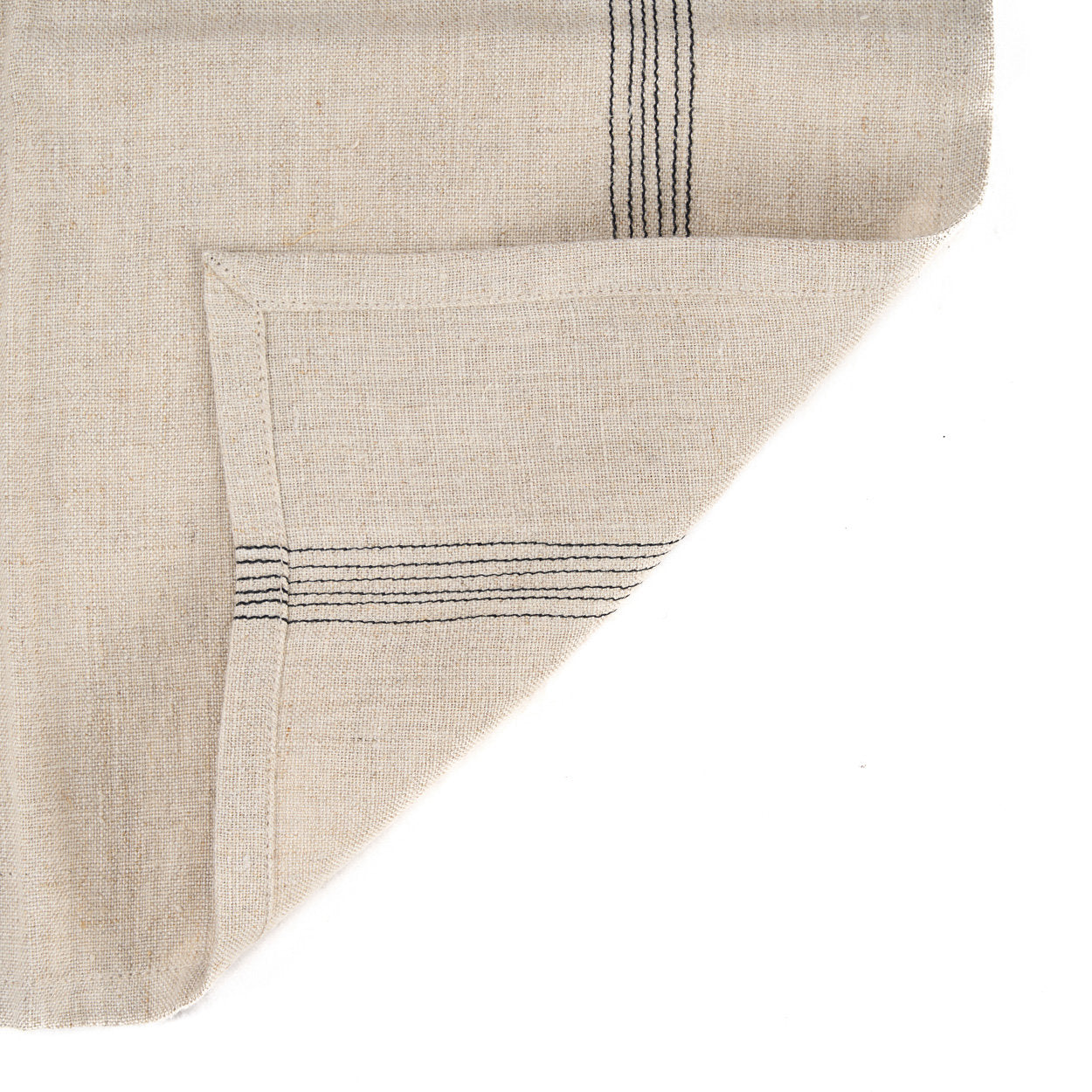 Het Lint Biscuit Napkin - Natural Black - 45x45