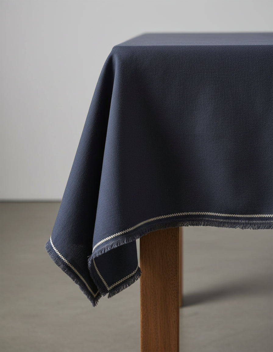 Het Tuscany Tafelkleed - Zwart Natuurlijk - 150x300