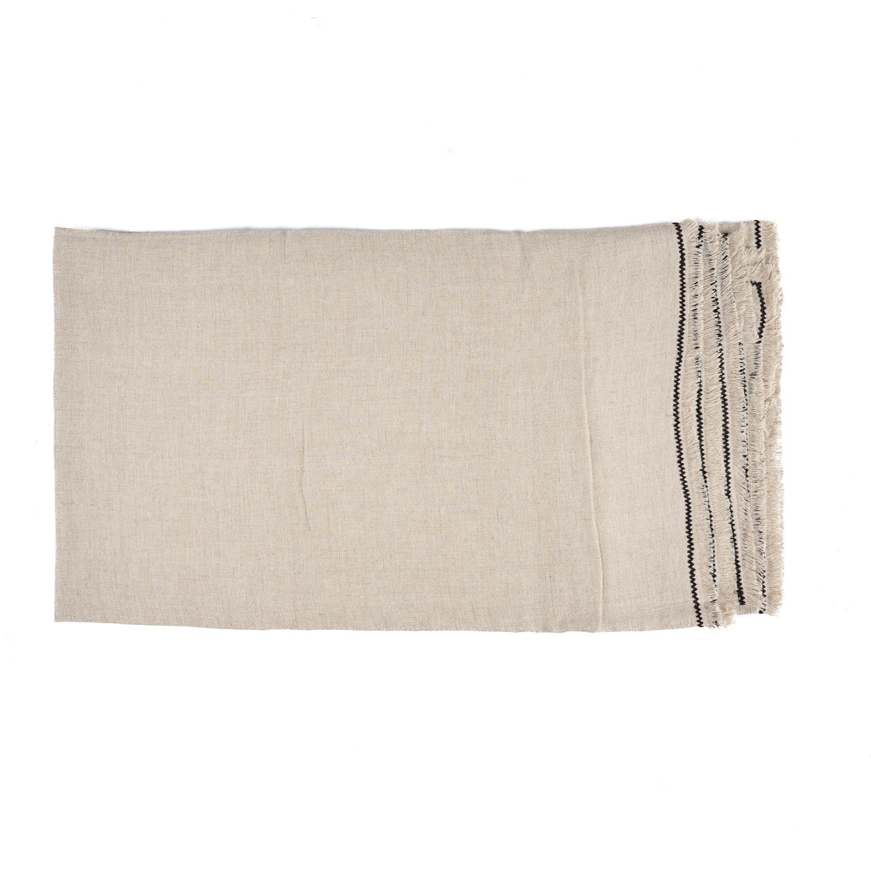 Die Toskana-Tischdecke - Naturschwarz - 150x250