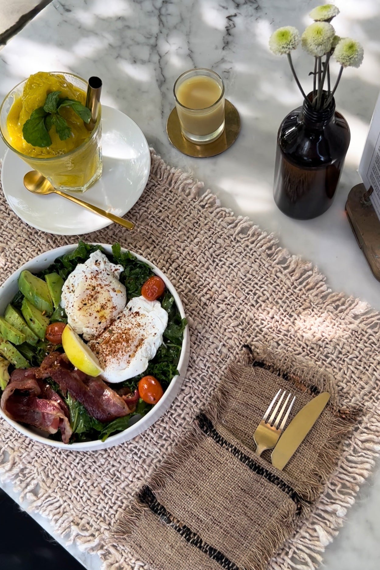 The Oh My Gee Cutlery Holder - Beige Black