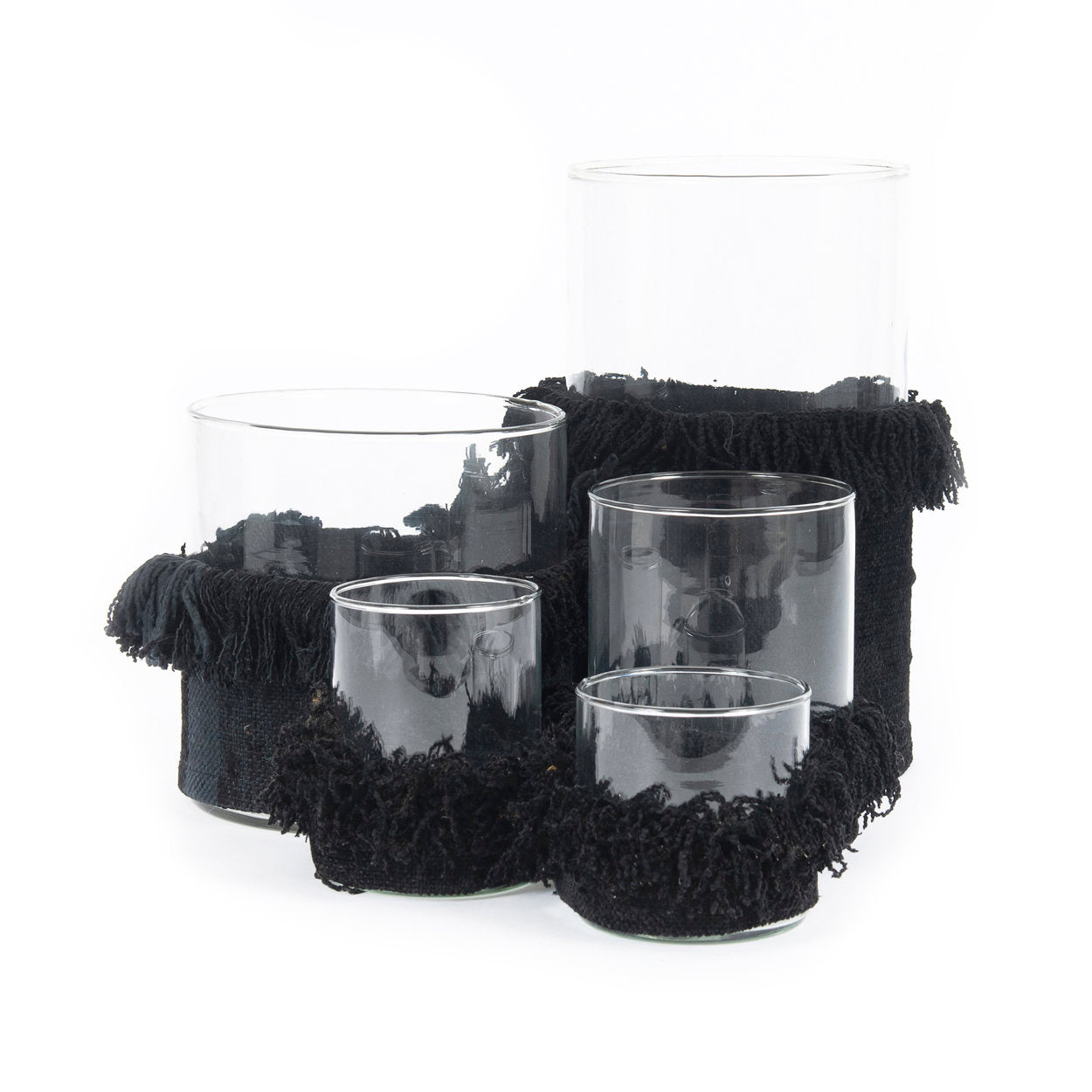 The Oh My Gee Candle Holder - Black Velvet - XL