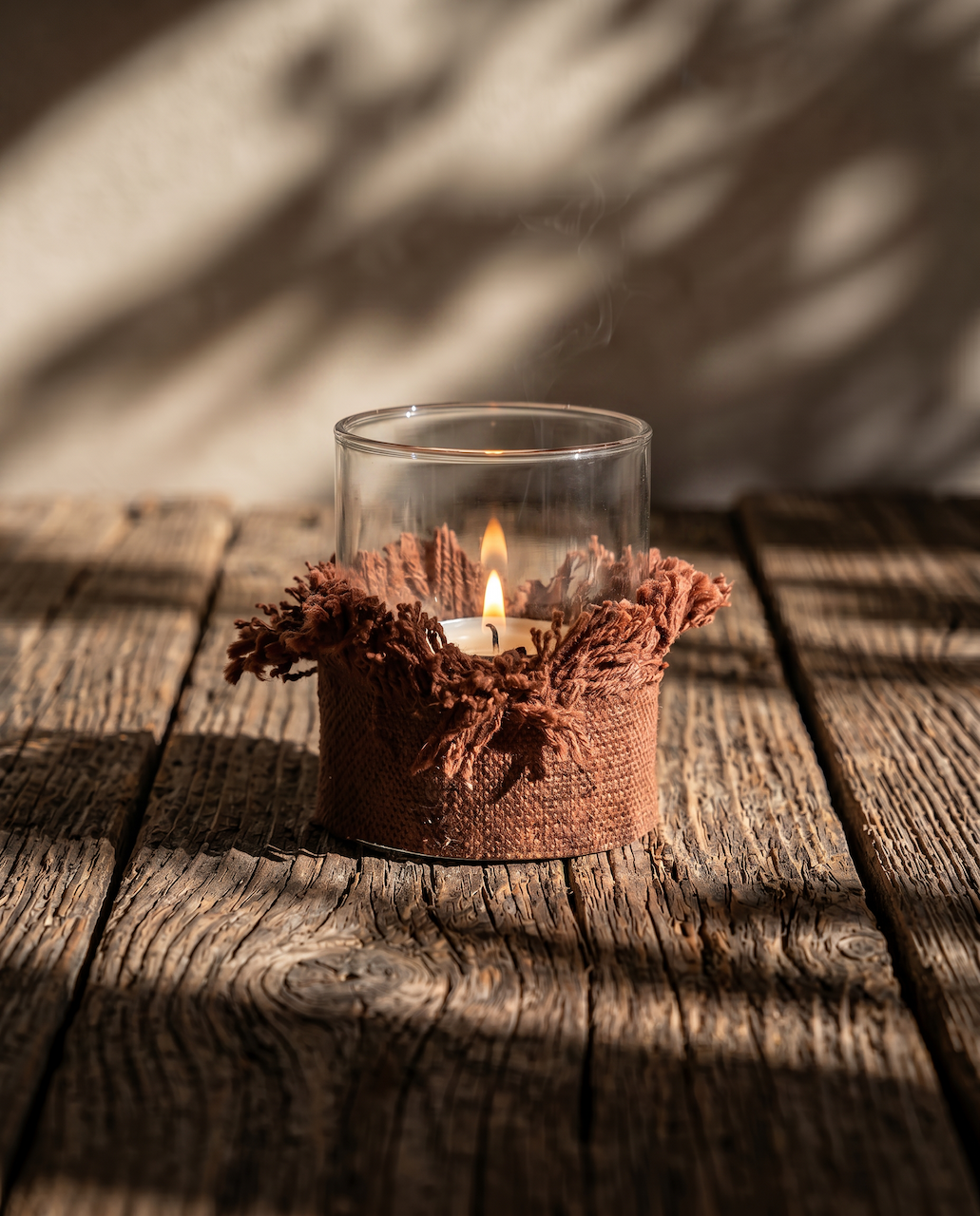 The Oh My Gee Candle Holder - Burgundy Velvet - M