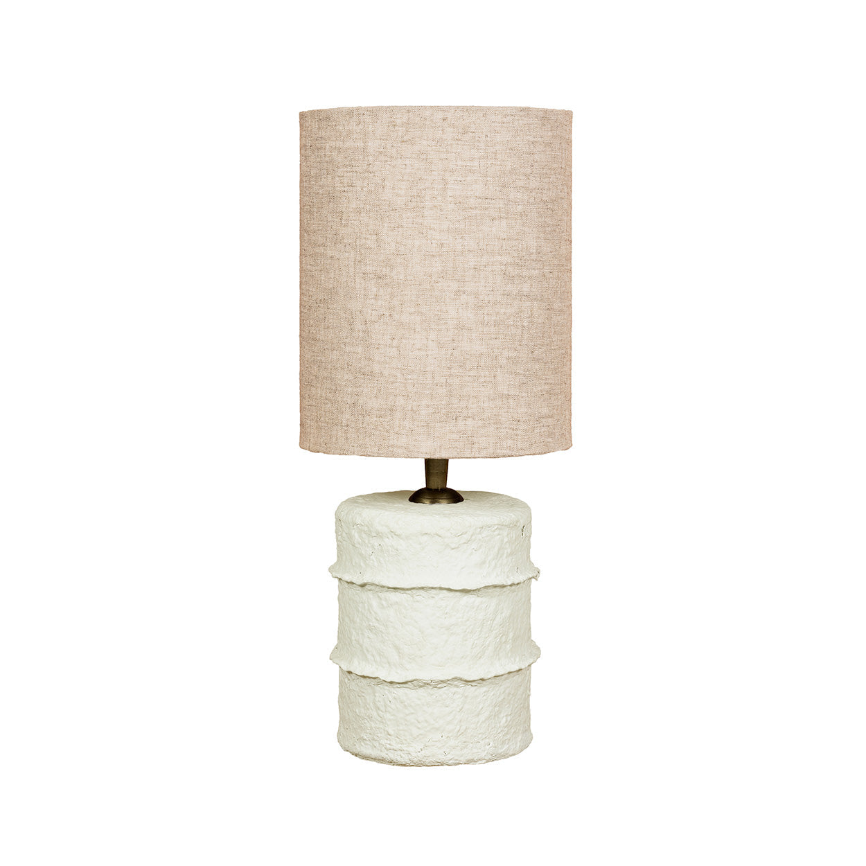 Tafellamp Contour – papier-maché, wit, S