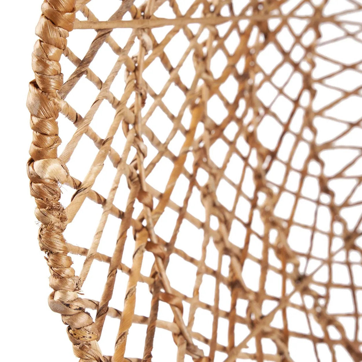 Lampenkap Xiomara – bananenblad, naturel, ø55×70 cm