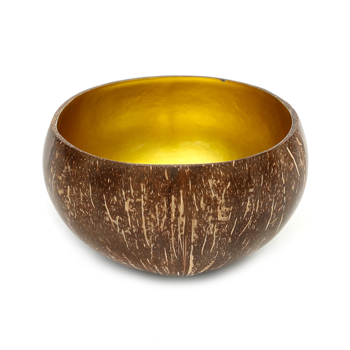 Die Coco Futterschale – Natur Gold
