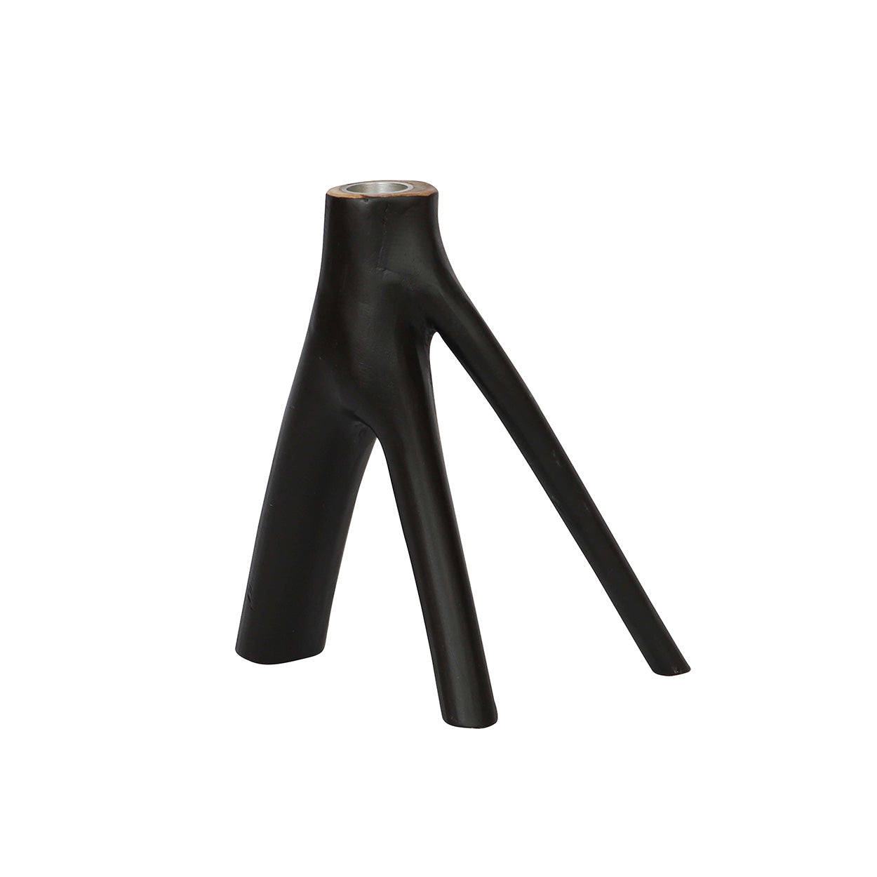 The Triple Twig Candle Holder - Black
