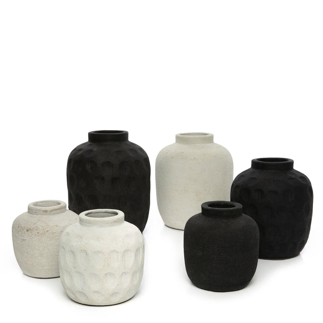 Die trendige Vase - Schwarz - M
