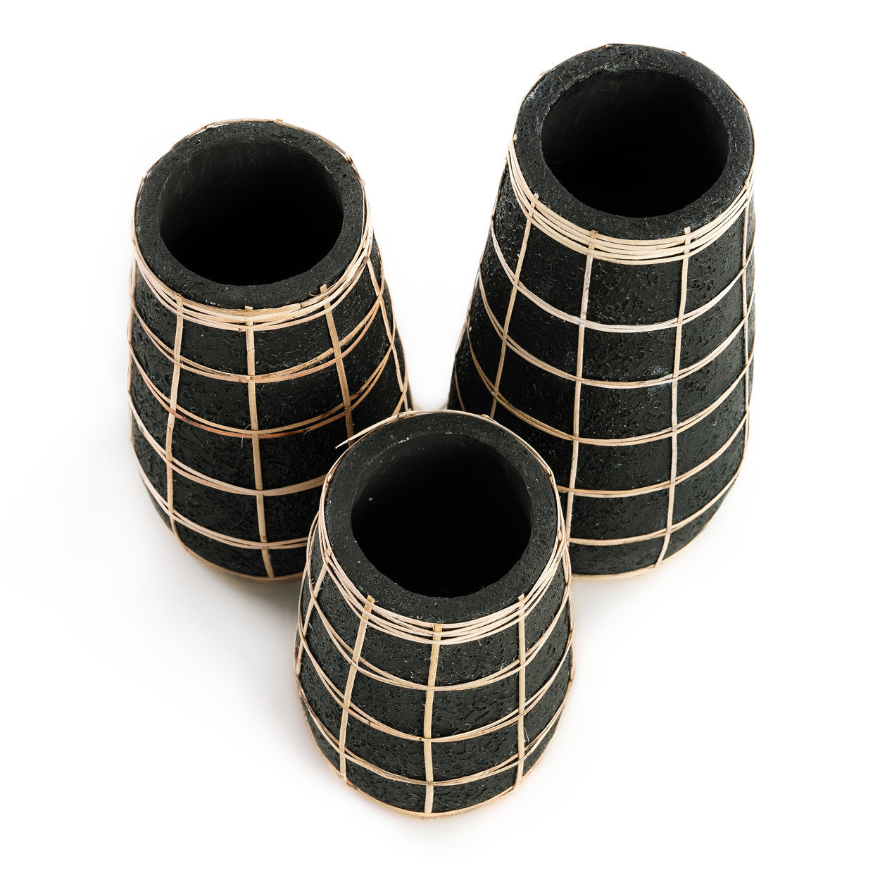 The Cutie Vase - Schwarz Natur - S