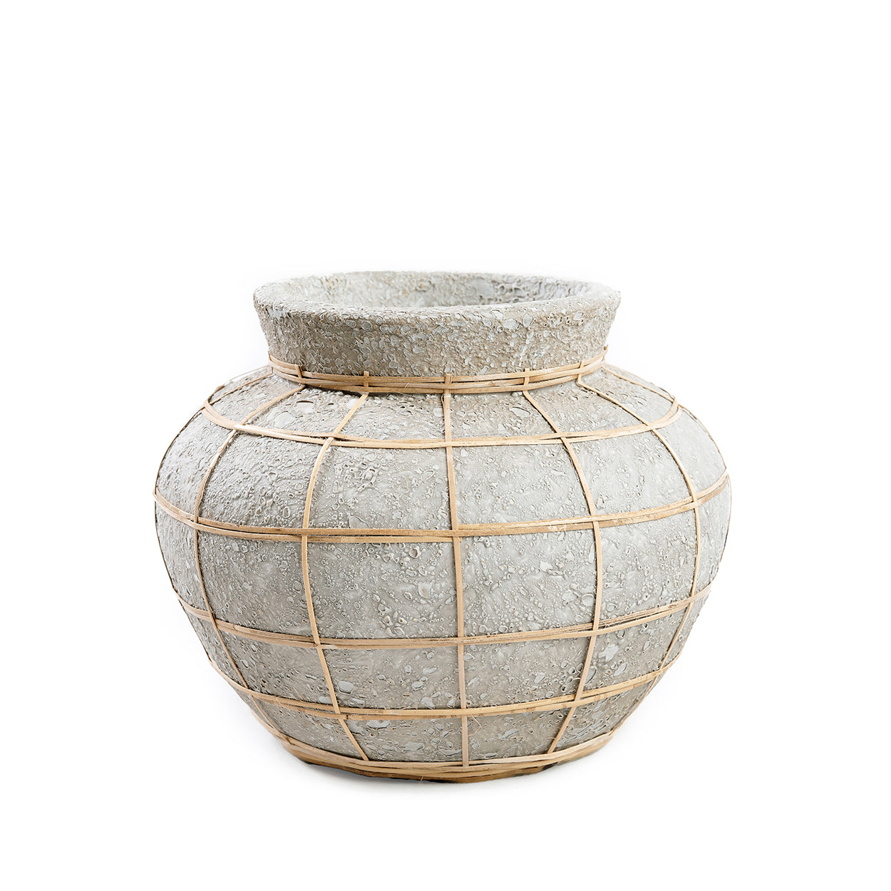 Die Belly Vase - Beton Natur - S