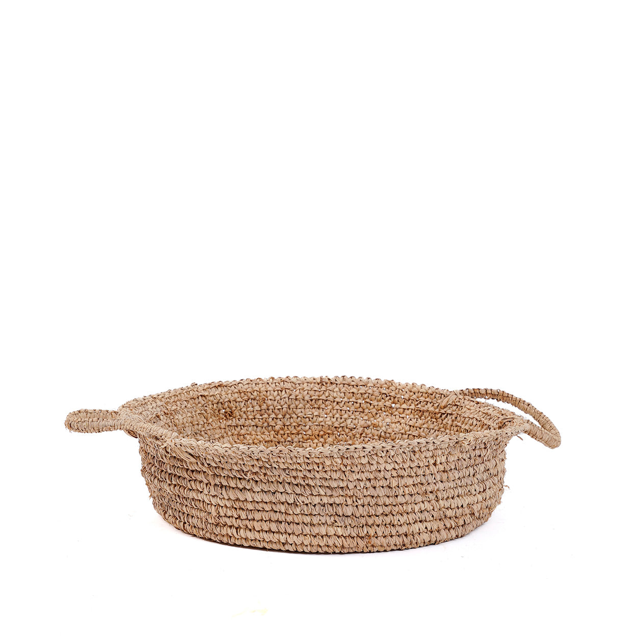 Die Raffia-Korbtabletts - Natur - L
