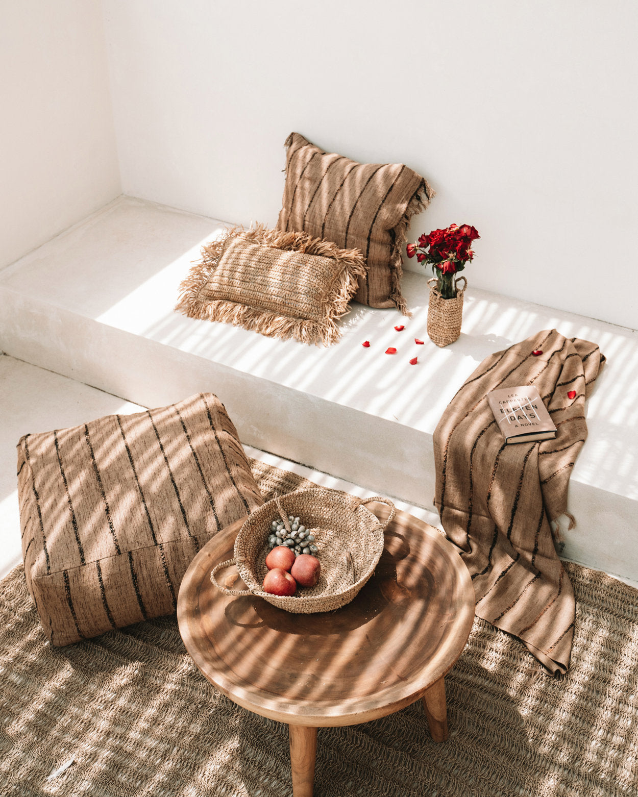 The Raffia Basket Trays - Natural - S