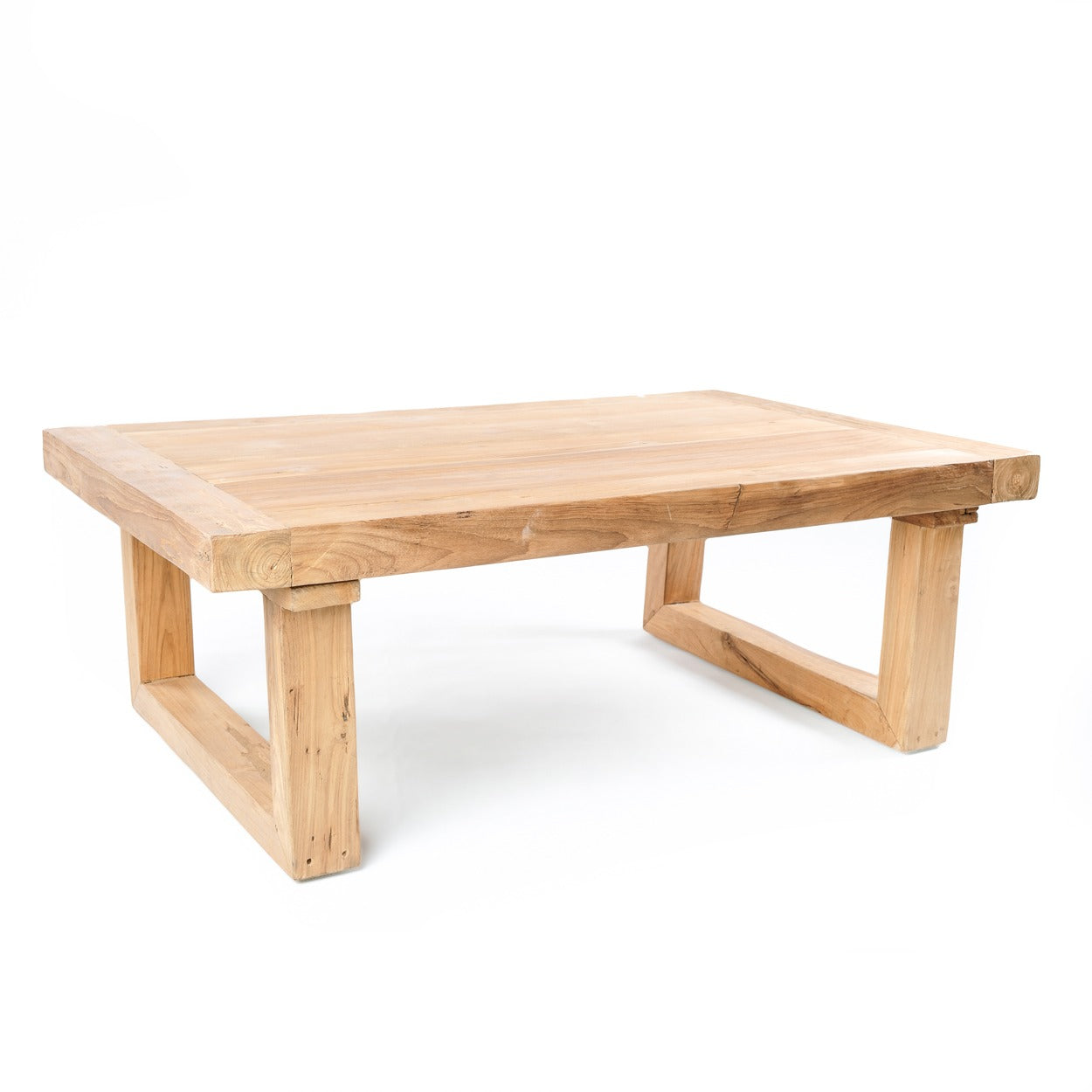 Salontafel Gerecycled Teakhout – naturel, 70x110x40 cm