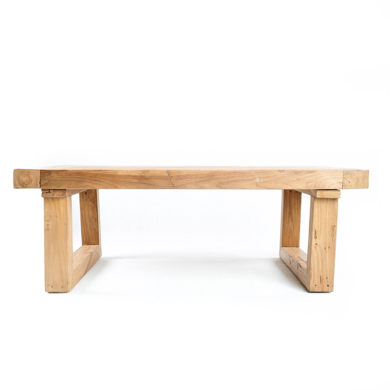 Salontafel Gerecycled Teakhout – naturel, 70x110x40 cm
