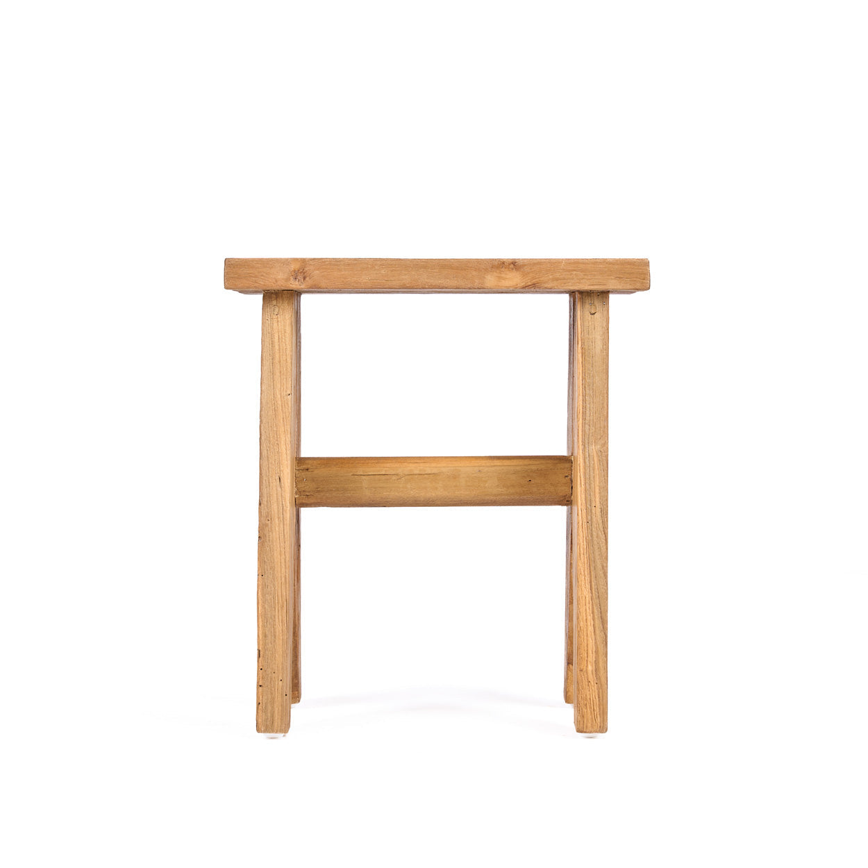 Kruk Siku – gerecycled teakhout, naturel, 40x25x45 cm