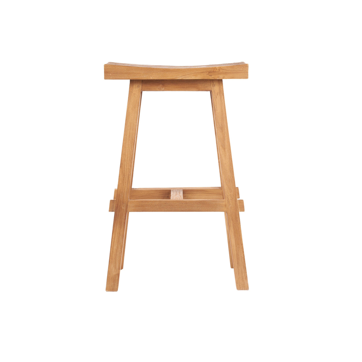 Barkruk Gerecycled Teakhout Naturel Outdoor 47x28x75 cm