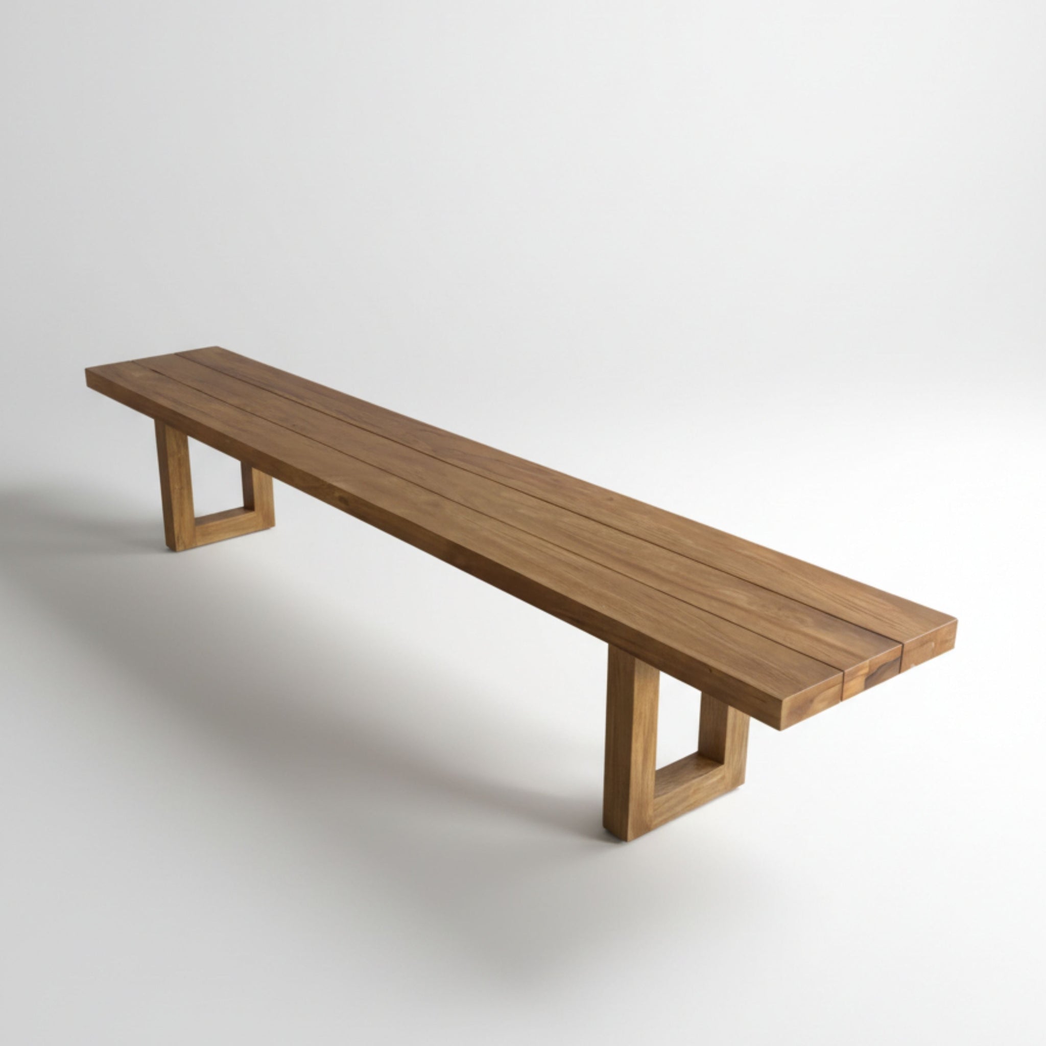Square leg bench - Natural - 220