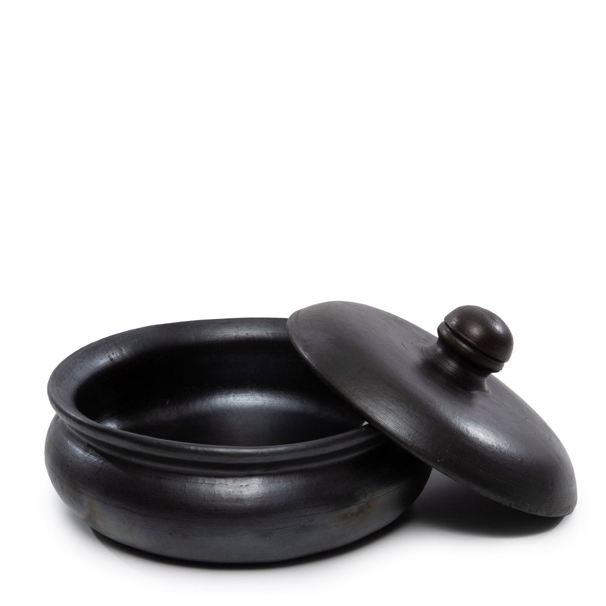 Serveerpot Burned Curry – terracotta, zwart, 24x19x15 cm