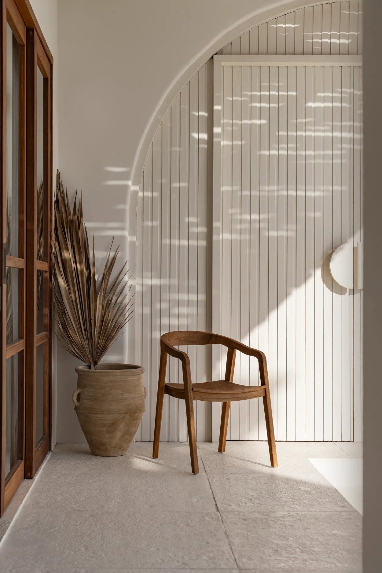 Eetkamerstoel Teakhout Naturel Outdoor 55x55x74 cm