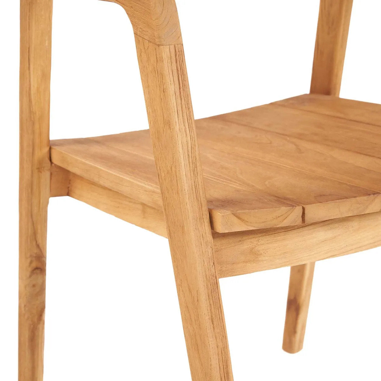 Esszimmerstuhl Teakholz Natur Outdoor 55x55x74 cm