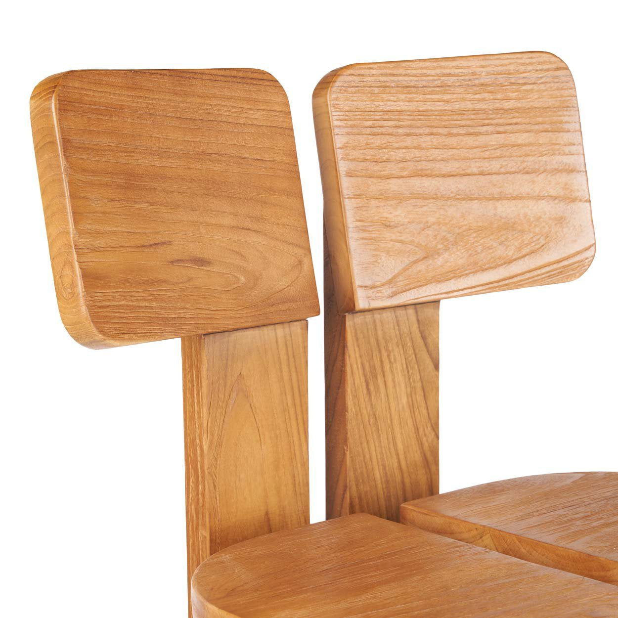 Barkruk Teakhout Naturel 46x58x108 cm