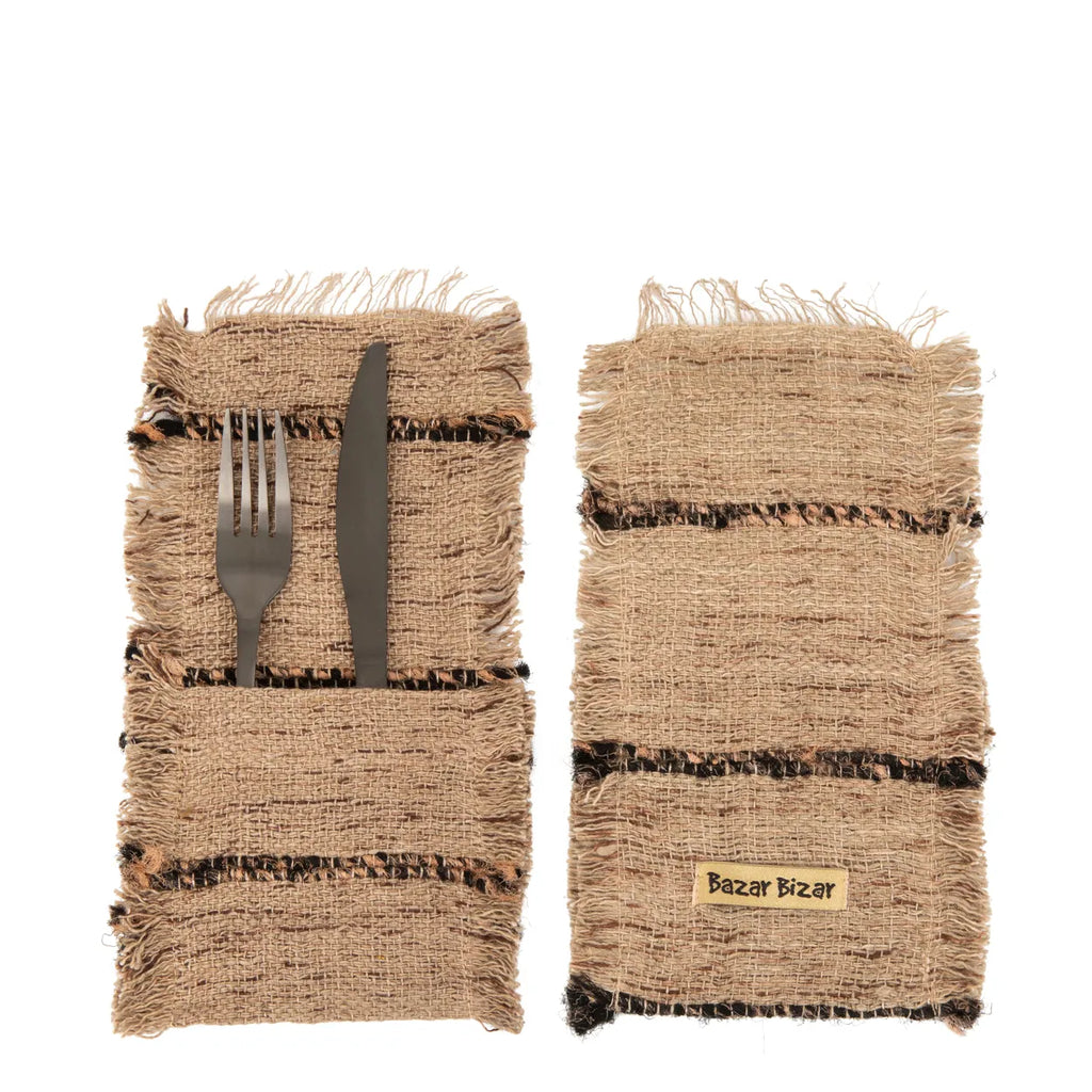 Der Oh My Gee Besteckhalter - Beige Schwarz - 4er Set_40