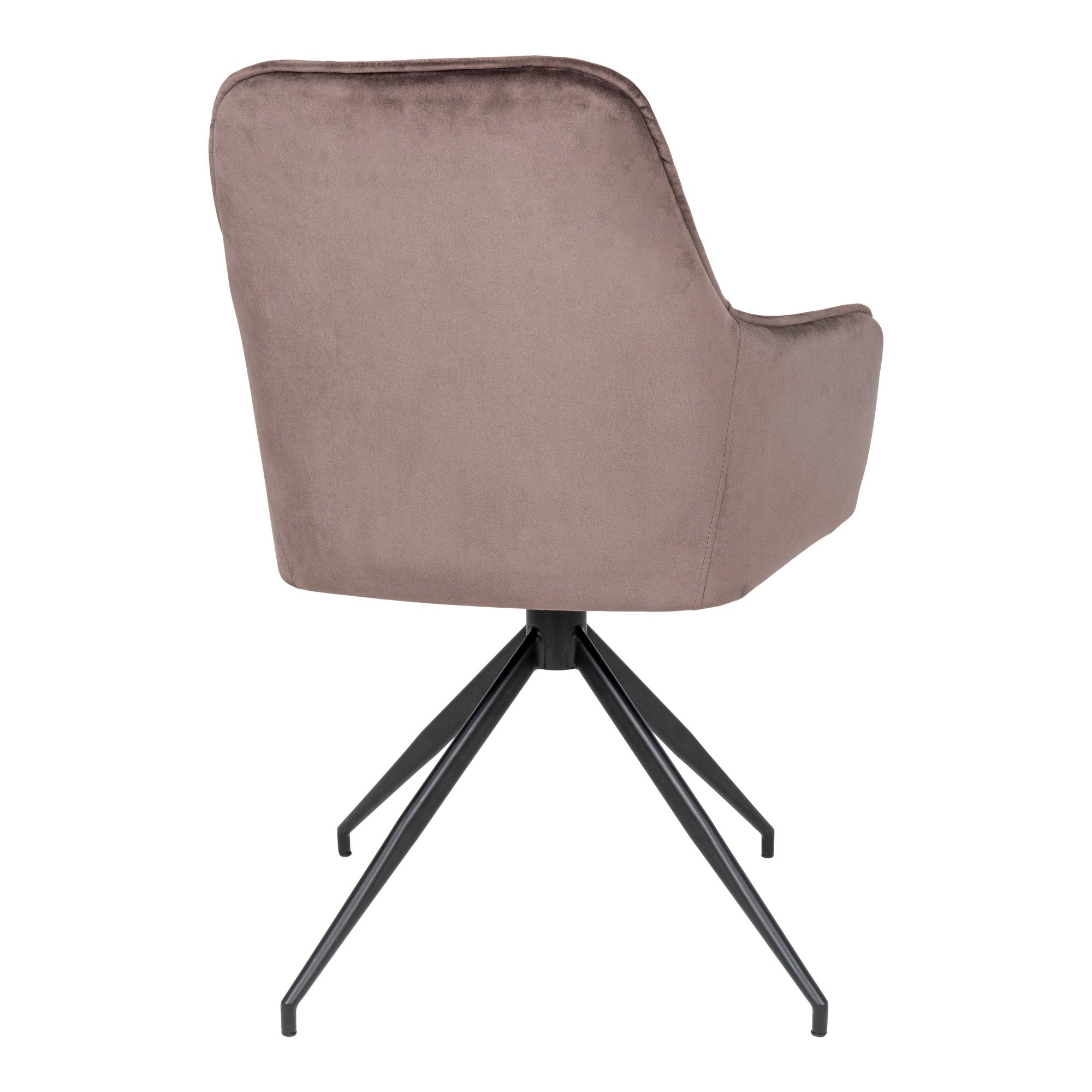HARBO DINING CHAIR DREHBAR VELVET MUSHROOM | SCHWARZE BEINE