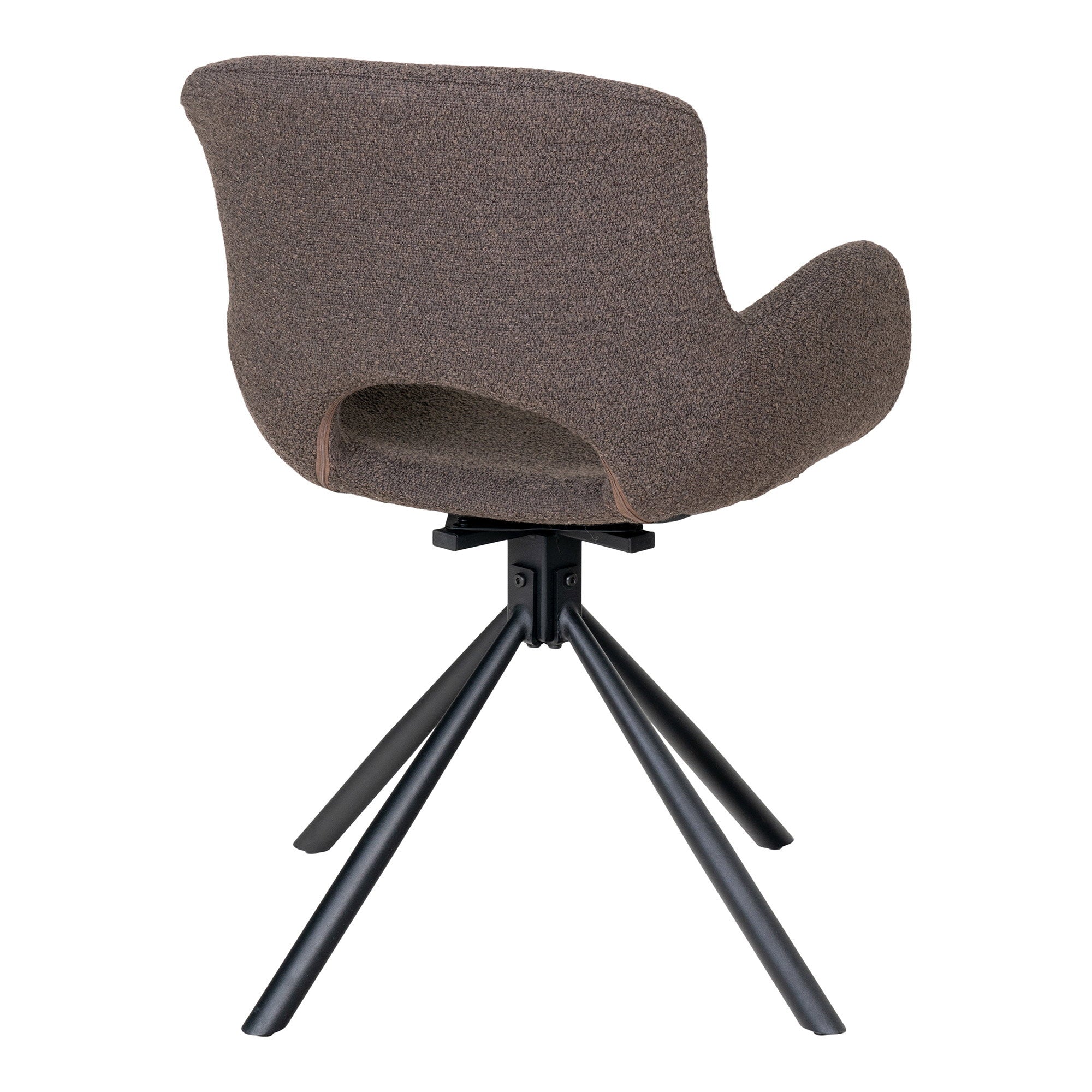 AMORIM DINING CHAIR DRAAIBAAR BOUCLÉ MUSHROOM (SET VAN 2)