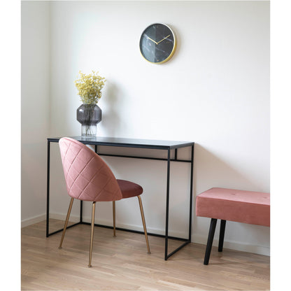 GENEVE DINING CHAIR VELVET ROZE | MESSING LOOK POTEN (SET VAN 2)