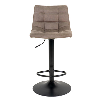 Middelfart Bar Chair - Bar Chair, microfiber, light brown, black legs HN1281 (set of 2)