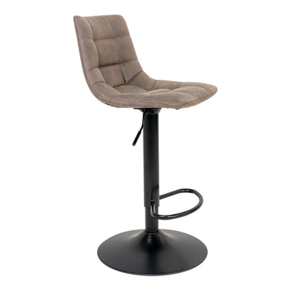 Middelfart Bar Chair - Bar Chair, microfiber, light brown, black legs HN1281 (set of 2)