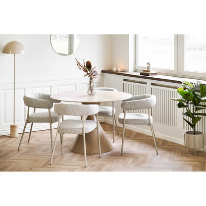Trivio Dining Chair - Dining Chair, sand, grey legs HN1284 (set of 2)