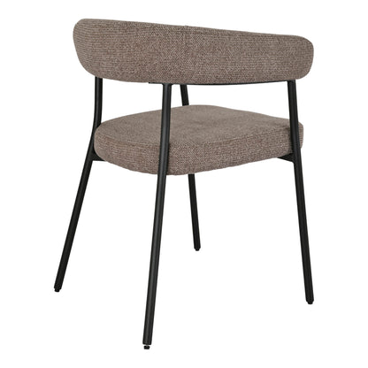 Trivio Esszimmerstuhl – Esszimmerstuhl, braun, schwarze Beine HN1314 (2er-Set)