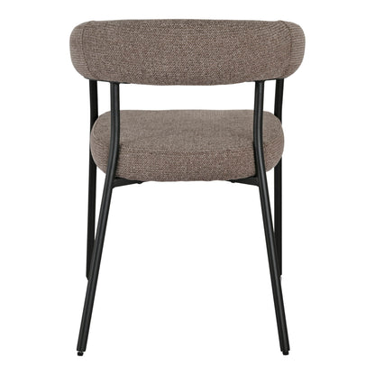 Trivio Esszimmerstuhl – Esszimmerstuhl, braun, schwarze Beine HN1314 (2er-Set)
