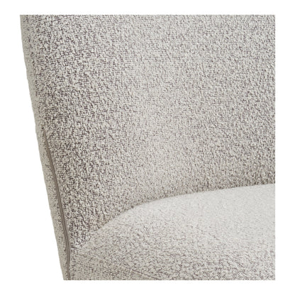 LANA DINING CHAIR DRAAIBAAR BOUCLÉ ZAND | GRIJZE POTEN