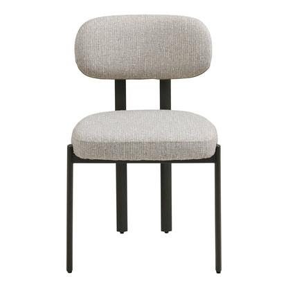 ROYAN DINING CHAIR LICHTGRIJS | GRIJZE POTEN (SET VAN 2)