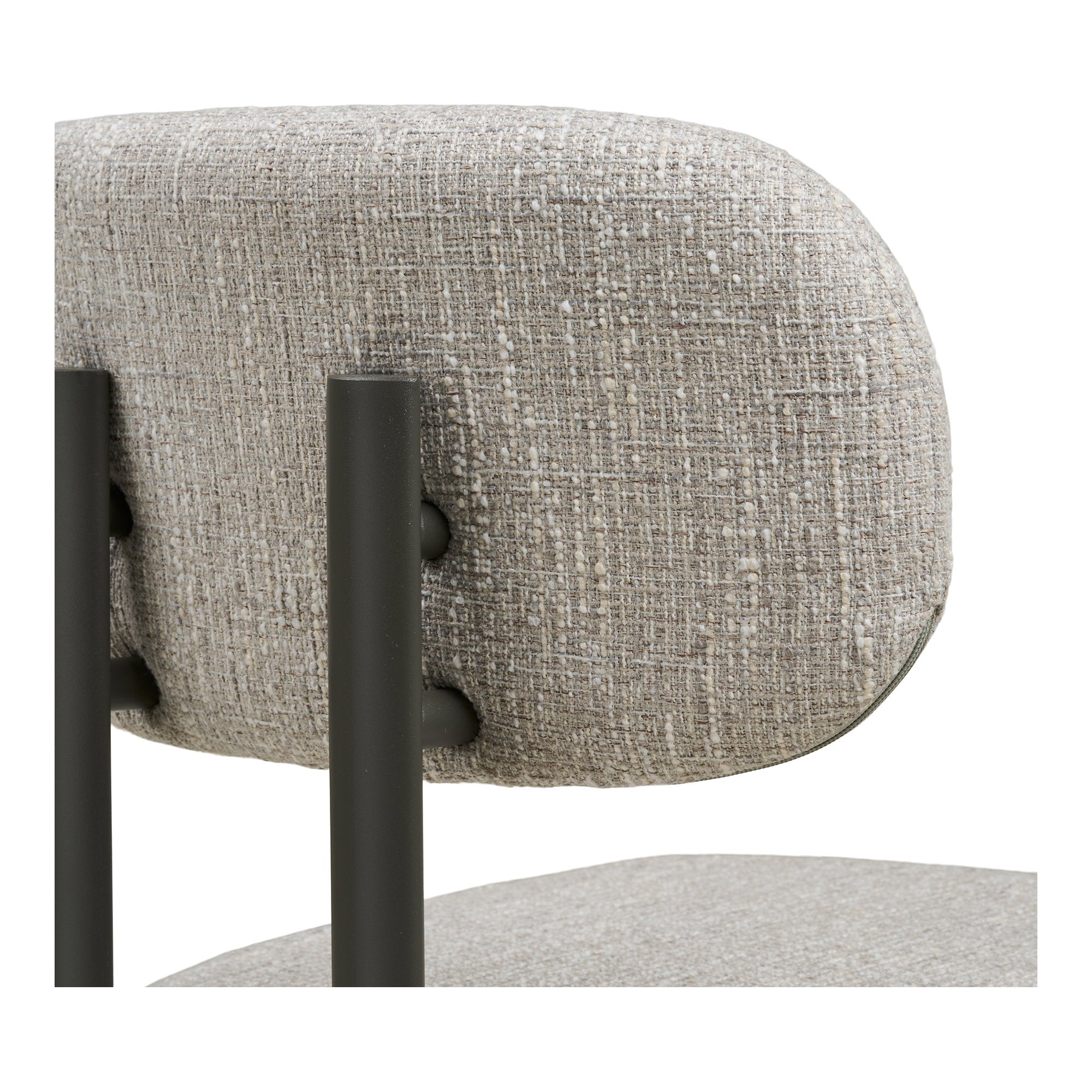 ROYAN DINING CHAIR LICHTGRIJS | GRIJZE POTEN (SET VAN 2)