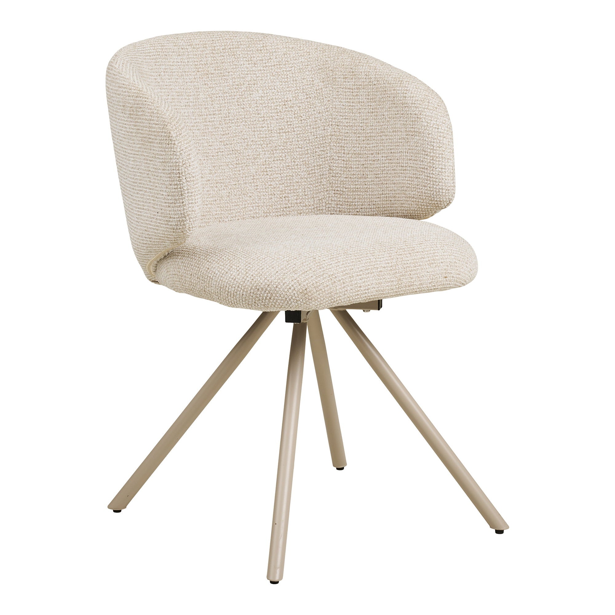 FULHAM ESSZIMMERSTUHL DREHBAR SAND | SANDFARBENE BEINE (2ER-SET)