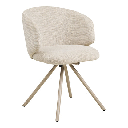 FULHAM DINING CHAIR DRAAIBAAR ZAND | ZANDKLEURIGE POTEN (SET VAN 2)